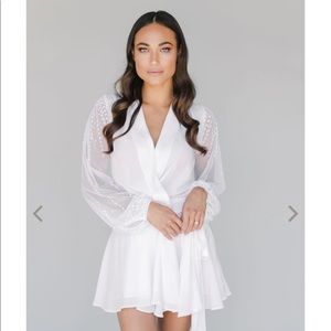 White Alanna Rose Robe